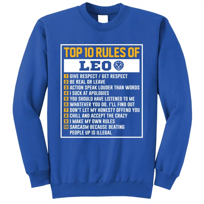 Top 10 Rules Of Leo Birthday Horoscope Gift Sweatshirt