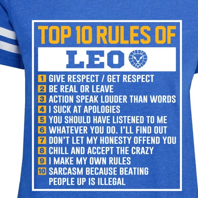 Top 10 Rules Of Leo Birthday Horoscope Gift Enza Ladies Jersey Football T-Shirt