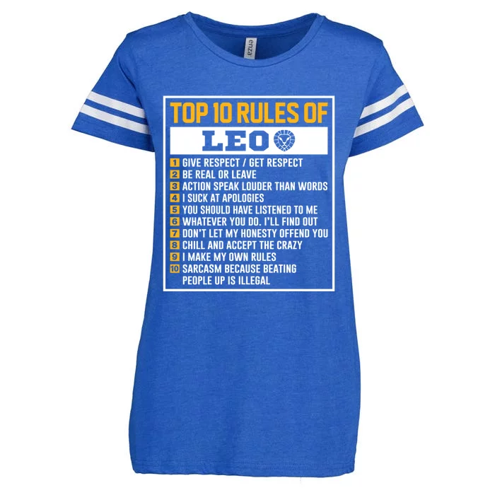 Top 10 Rules Of Leo Birthday Horoscope Gift Enza Ladies Jersey Football T-Shirt