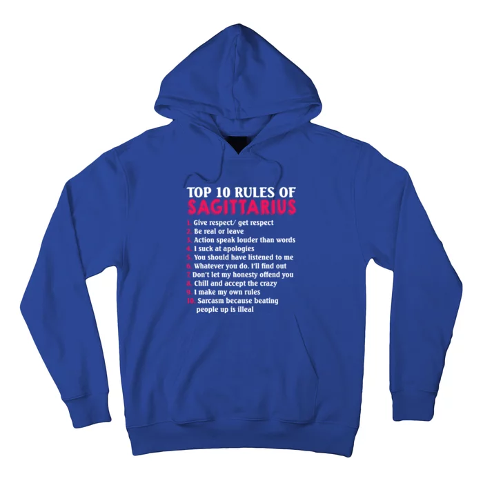 Top 10 Rules Of Sagittarius Zodiac Sign Gift Hoodie