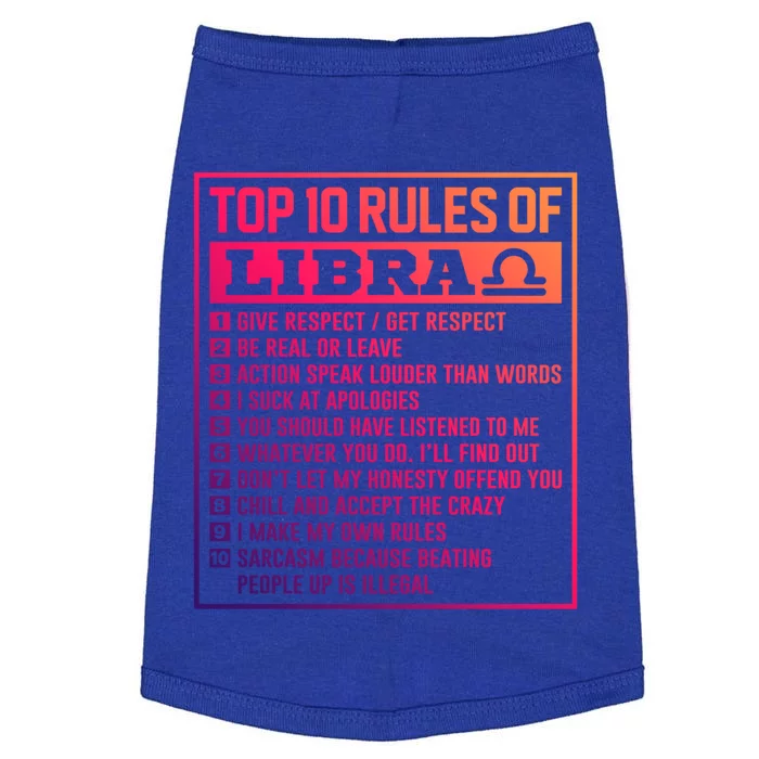 Top 10 Rules Of Libra Birthday Horoscope Gift Doggie Tank