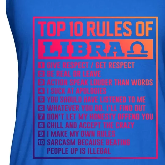 Top 10 Rules Of Libra Birthday Horoscope Gift Ladies Essential Flowy Tank