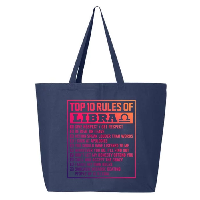 Top 10 Rules Of Libra Birthday Horoscope Gift 25L Jumbo Tote