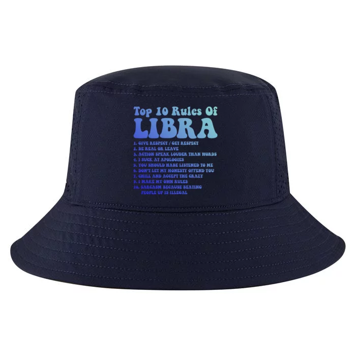 Top 10 Rules Of Libra Zodiac Funny Libra Tee Horoscope Funny Gift Cool Comfort Performance Bucket Hat