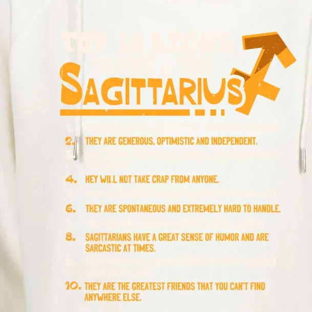 Top 10 Signs To Spot A True Sagittarius Zodiac Birthday Gift Womens Funnel Neck Pullover Hood