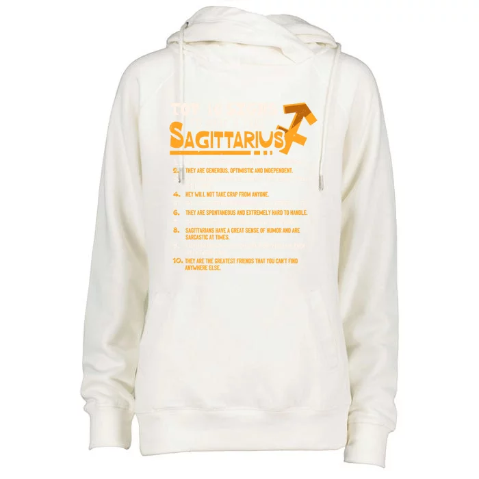 Top 10 Signs To Spot A True Sagittarius Zodiac Birthday Gift Womens Funnel Neck Pullover Hood