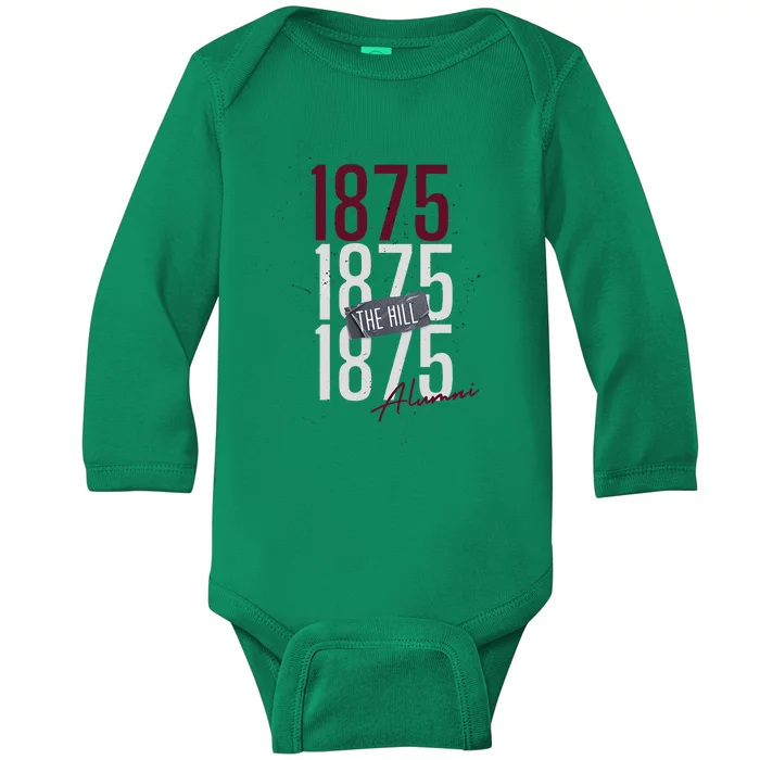 The 1875 The Hill Alumni Baby Long Sleeve Bodysuit