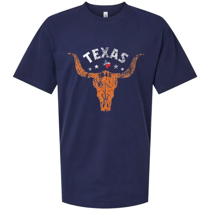 Texas 1845 Vintage For The Proud Texan Sueded Cloud Jersey T-Shirt