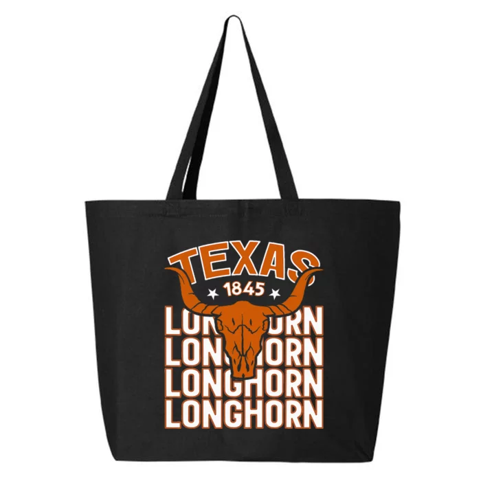 Texas 1845 Vintage Longhorn Western 25L Jumbo Tote