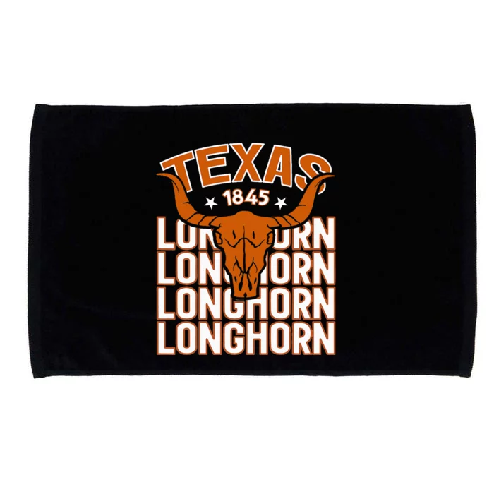 Texas 1845 Vintage Longhorn Western Microfiber Hand Towel