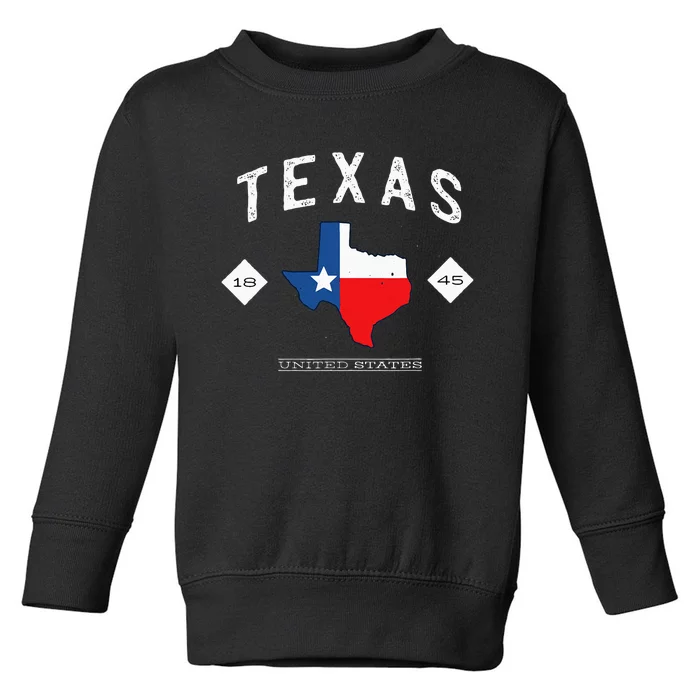 Texas 1845 Vintage United States Toddler Sweatshirt