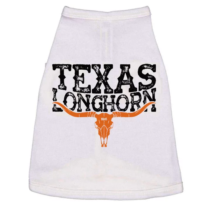 Texas 1845 Vintage Longhorn Cowboy And Rodeo Fan Doggie Tank