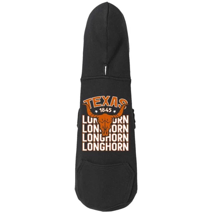 Texas 1845 Vintage Longhorn Western Doggie 3-End Fleece Hoodie