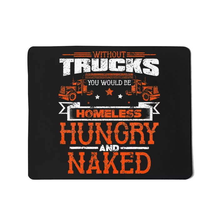 Trucker 18 Wheeler Freighter Truck Driver Mousepad