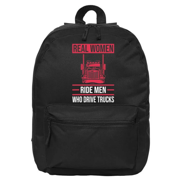 Trucker 18 Wheeler Freighter Truck Driver 16 in Basic Backpack