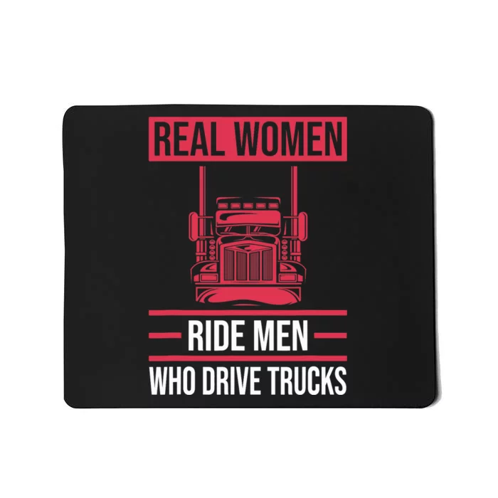 Trucker 18 Wheeler Freighter Truck Driver Mousepad