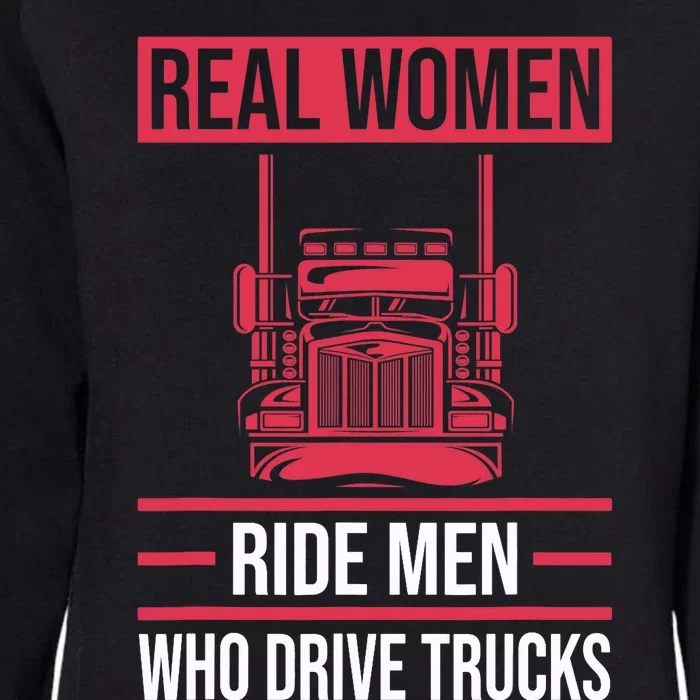 Trucker 18 Wheeler Freighter Truck Driver Womens California Wash Sweatshirt