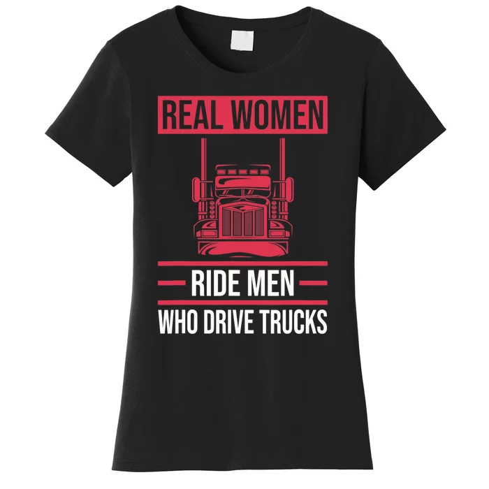 Trucker 18 Wheeler Freighter Truck Driver Women's T-Shirt