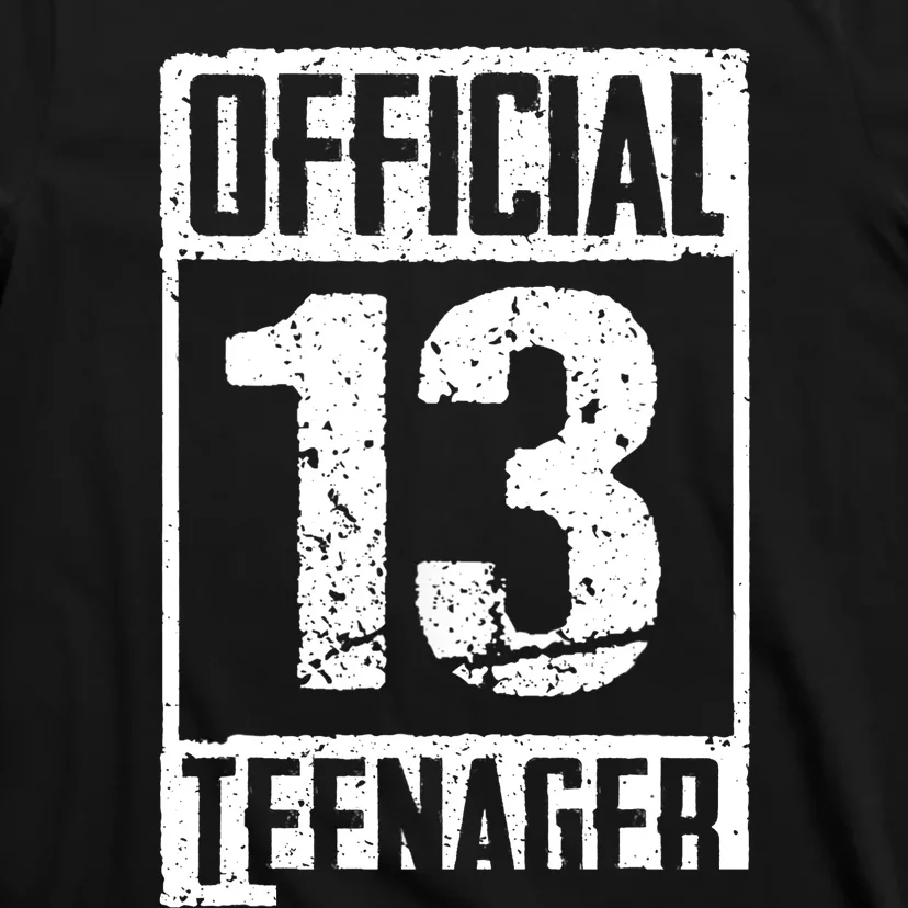 Teenager 13 Years Old Gifts 13th Birthday Boy Girl T-Shirt