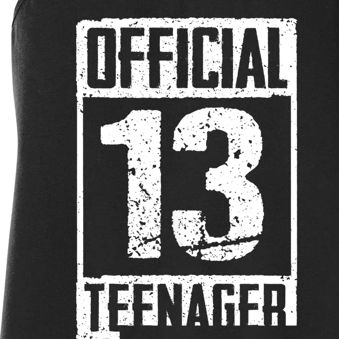 Teenager 13 Years Old Gifts 13th Birthday Boy Girl Women's Racerback Tank