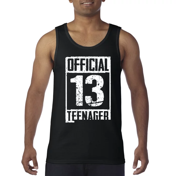 Teenager 13 Years Old Gifts 13th Birthday Boy Girl Tank Top