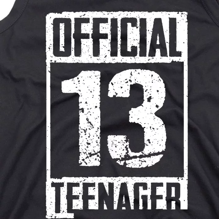 Teenager 13 Years Old Gifts 13th Birthday Boy Girl Tank Top