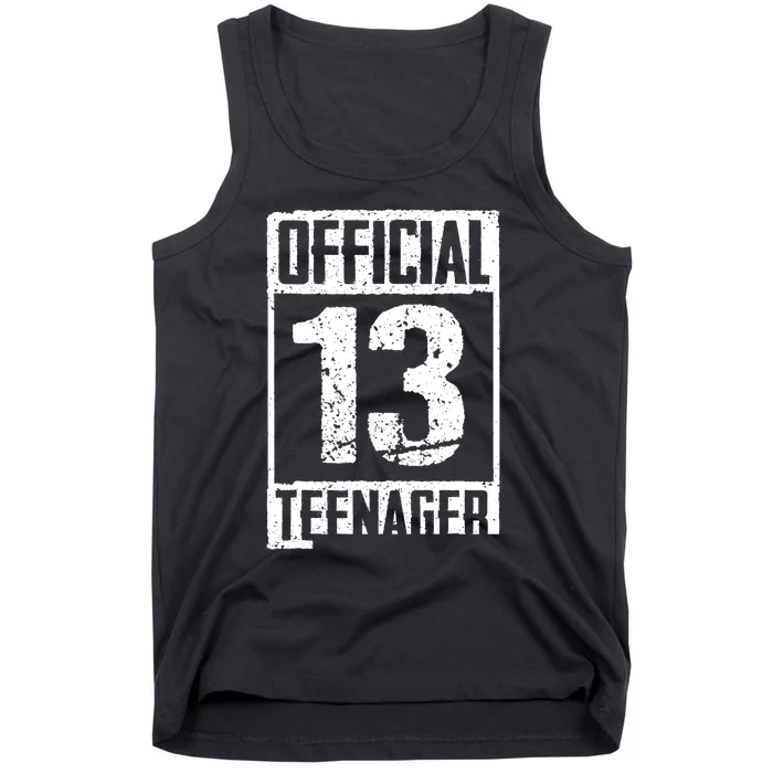 Teenager 13 Years Old Gifts 13th Birthday Boy Girl Tank Top