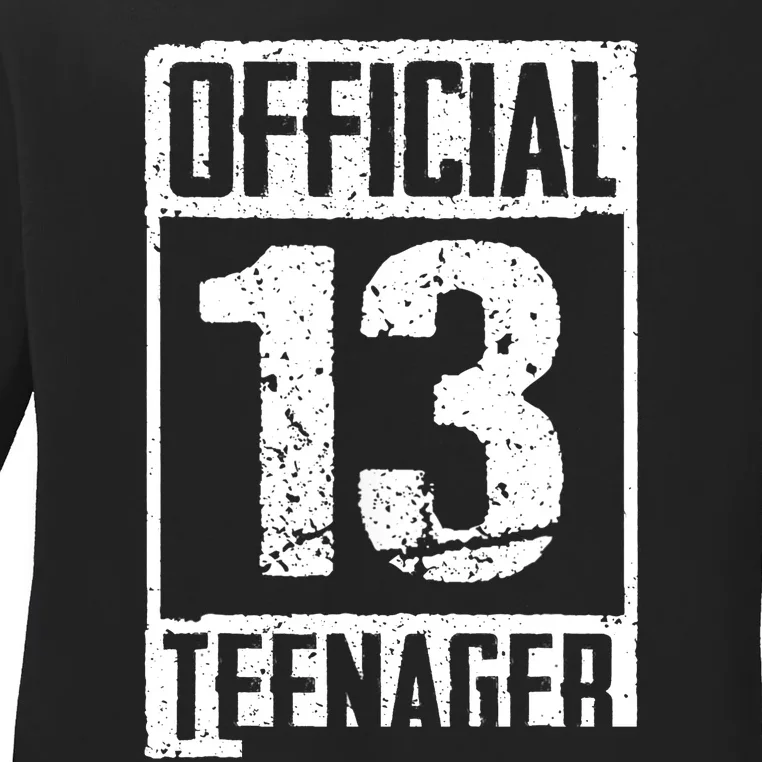 Teenager 13 Years Old Gifts 13th Birthday Boy Girl Ladies Long Sleeve Shirt