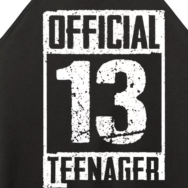 Teenager 13 Years Old Gifts 13th Birthday Boy Girl Women’s Perfect Tri Rocker Tank