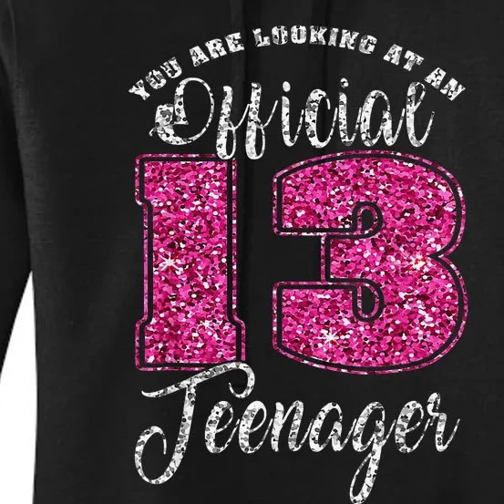 Teenager 13 Years Old 13th birthday Women's Pullover Hoodie