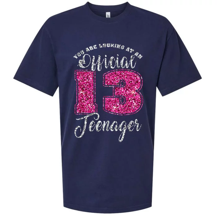 Teenager 13 Years Old 13th birthday Sueded Cloud Jersey T-Shirt