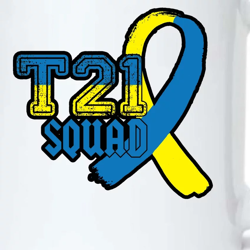 T21 Squad Down Syndrome Awareness Black Color Changing Mug