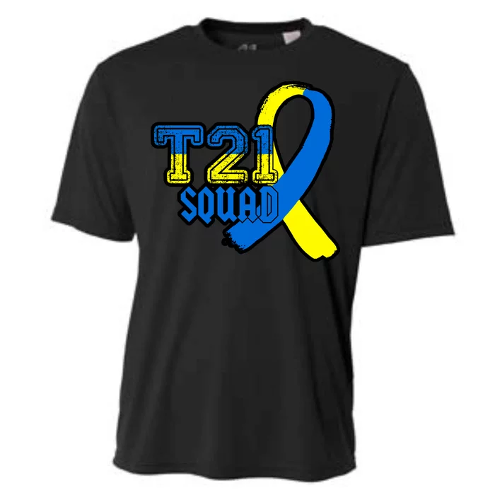 T21 Squad Down Syndrome Awareness Cooling Performance Crew T-Shirt