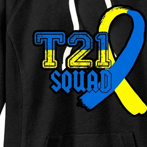 T21 Squad Down Syndrome Awareness Women's Fleece Hoodie