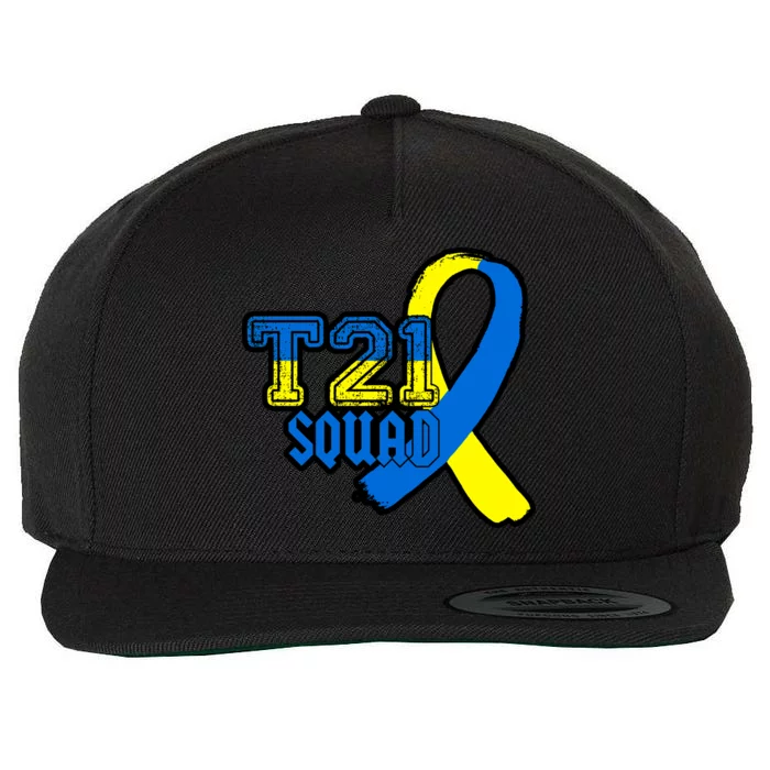 T21 Squad Down Syndrome Awareness Wool Snapback Cap