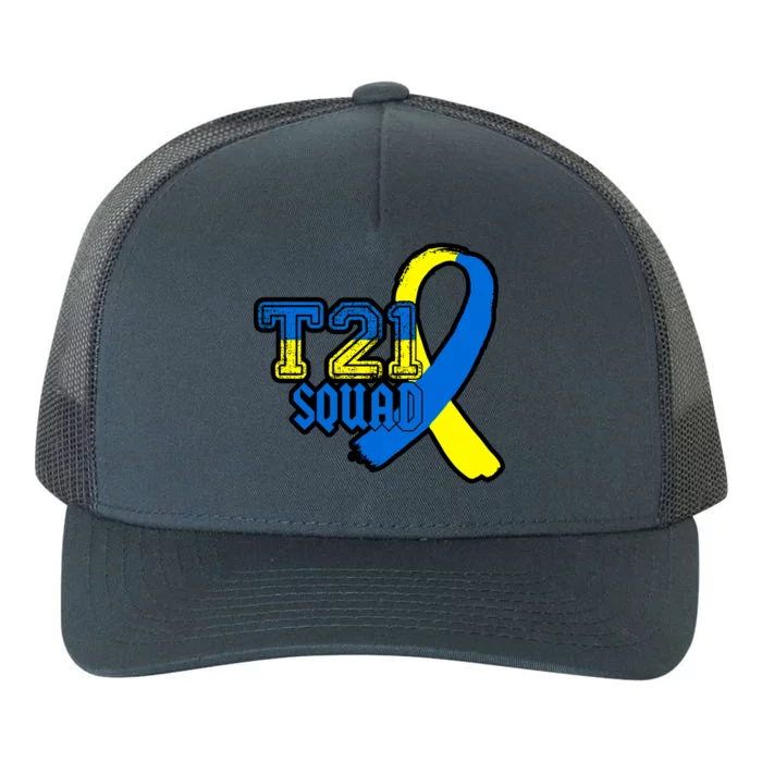 T21 Squad Down Syndrome Awareness Yupoong Adult 5-Panel Trucker Hat