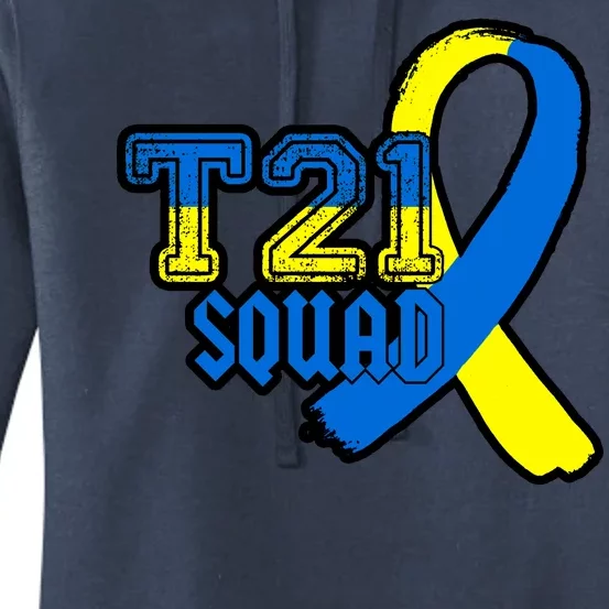 T21 Squad Down Syndrome Awareness Women's Pullover Hoodie