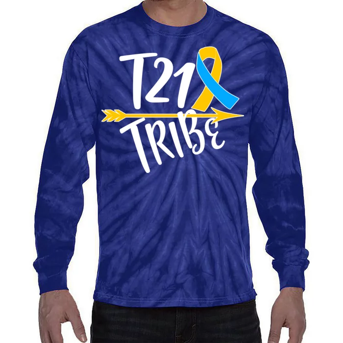 T21 Tribe - Down Syndrome Awareness Tie-Dye Long Sleeve Shirt