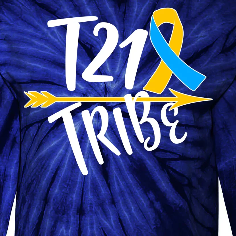 T21 Tribe - Down Syndrome Awareness Tie-Dye Long Sleeve Shirt