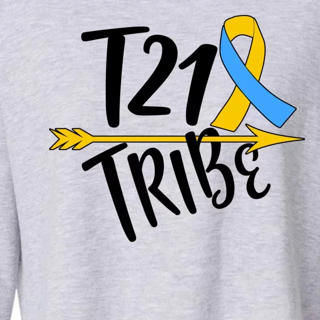 T21 Tribe - Down Syndrome Awareness Cropped Pullover Crew