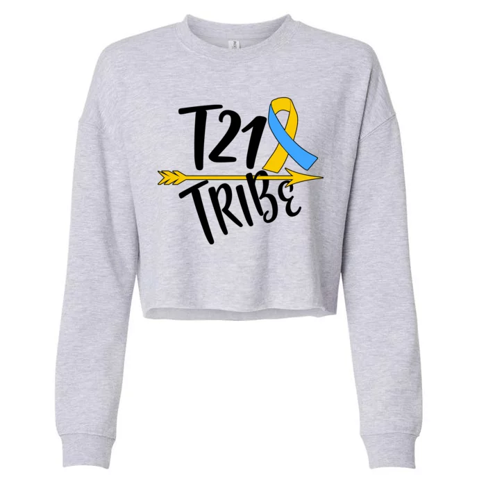 T21 Tribe - Down Syndrome Awareness Cropped Pullover Crew