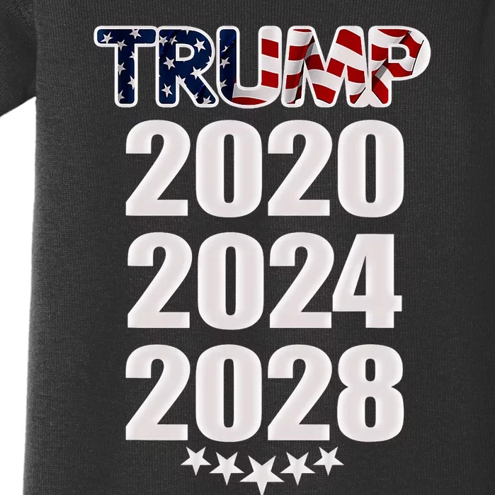 Trump 2020 2024 2028 Trump 4ever Vote Wisely Baby Bodysuit