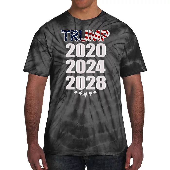 Trump 2020 2024 2028 Trump 4ever Vote Wisely Tie-Dye T-Shirt