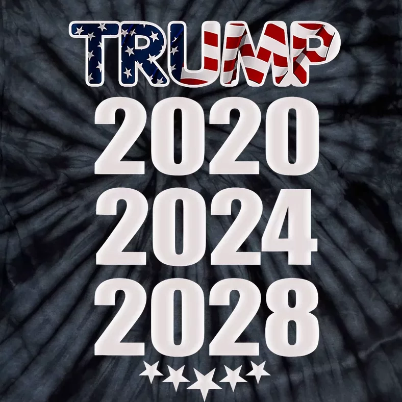 Trump 2020 2024 2028 Trump 4ever Vote Wisely Tie-Dye T-Shirt