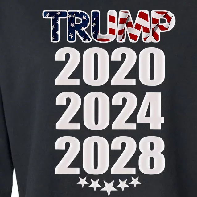 Trump 2020 2024 2028 Trump 4ever Vote Wisely Cropped Pullover Crew