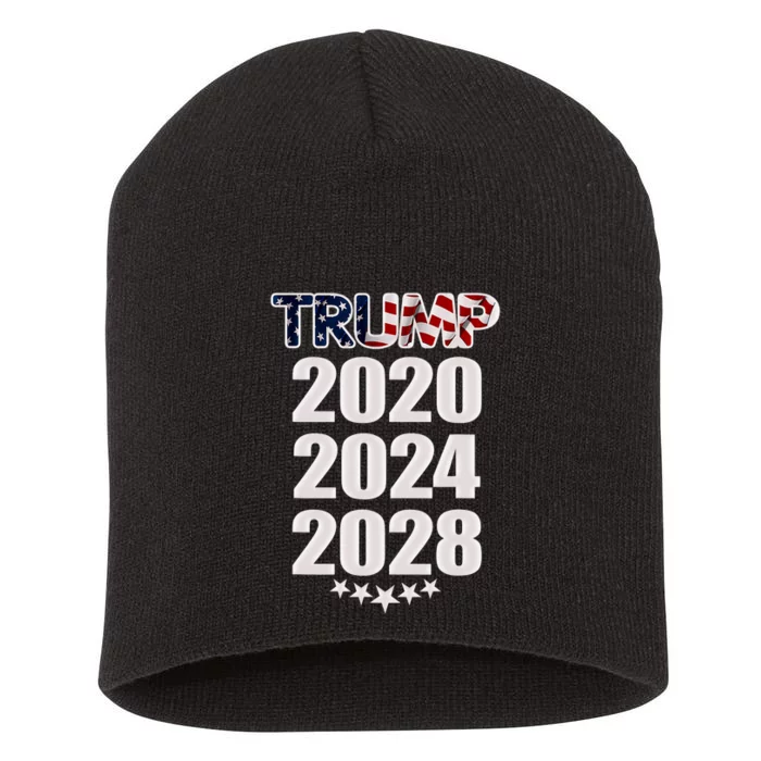 Trump 2020 2024 2028 Trump 4ever Vote Wisely Short Acrylic Beanie