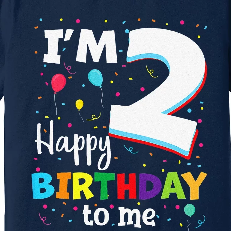 Two 2yr 2th Birthday Happy Birthday Boy 2 Years Old Premium T-Shirt