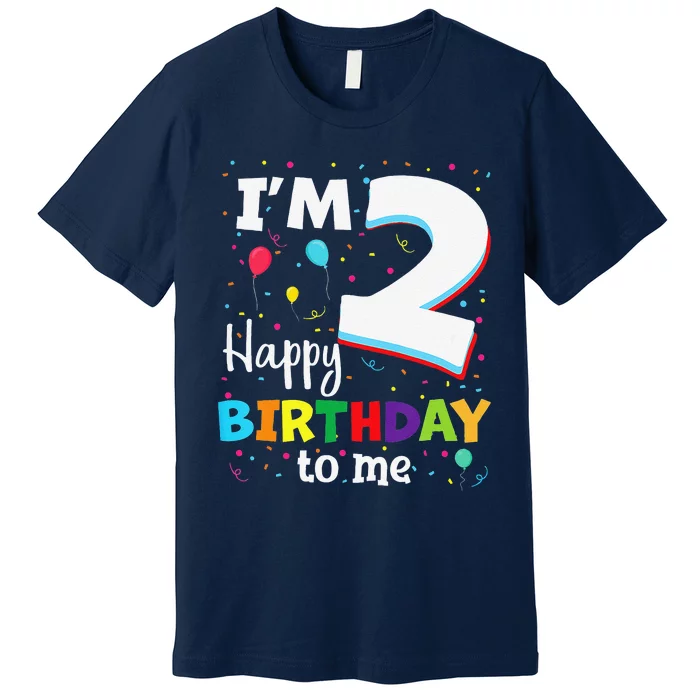 Two 2yr 2th Birthday Happy Birthday Boy 2 Years Old Premium T-Shirt