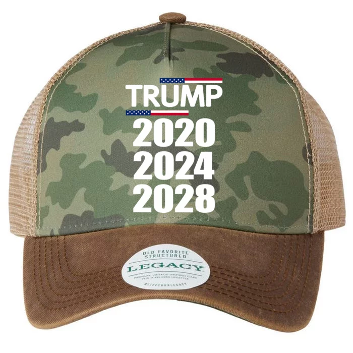 Trump 2020 2024 2028 Donald Trump Forever Legacy Tie Dye Trucker Hat