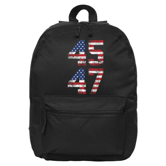 Trump 2024 45 47 Vintage Usa 45 47 Trump 2024 16 in Basic Backpack